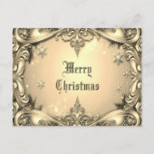 Carte postale de Noël Gold Décor (Devant)