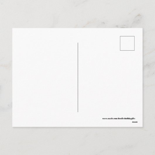 Carte postale de Noël Halloween (Dos)