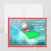 Carte postale de Noël Hawaii Mele Kalikimaka (Devant / Derrière)