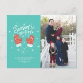 Carte postale de Noël Hygge Mittens (Devant)