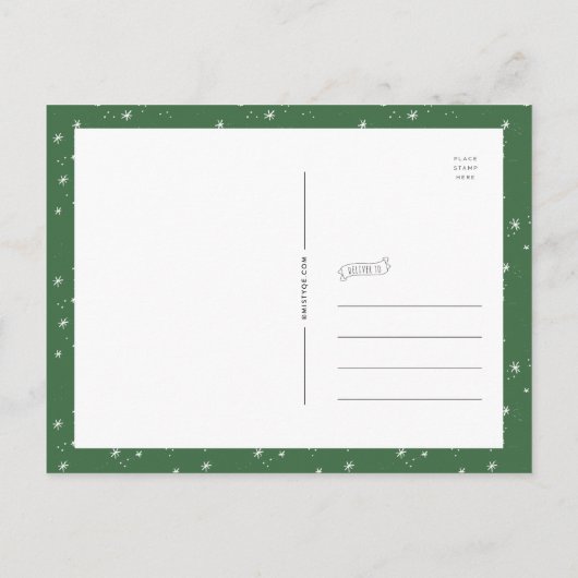 Carte postale de Noël Hygge Mittens (Dos)