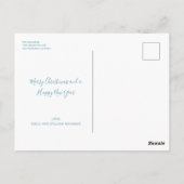 Carte postale de Noël illustrée de Peace Dove (Dos)