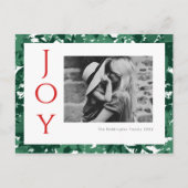 Carte postale de Noël Joie Photo verte (Devant)