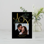 Carte postale de Noël Joy Foil (Debout devant)