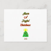 Carte postale de Noël joyeux (Devant)