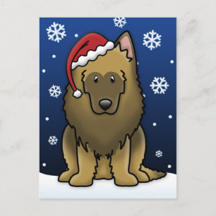 Carte postale de Noël Kawaii Belge Tervuren