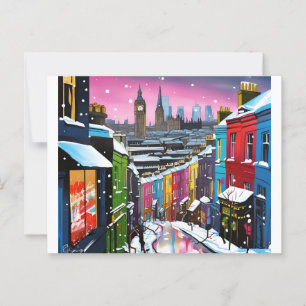 Carte postale de Noël - Londres