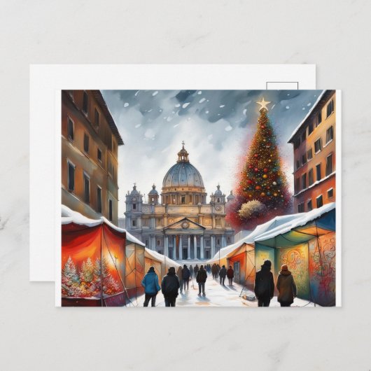 Carte postale de Noël - Londres (Devant / Derrière)