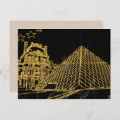 carte postale de noël louvre (Devant / Derrière)