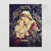 Carte postale de Noël Madonna et Child Vintage (Devant)
