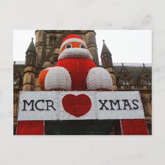Carte postale de Noël Manchester (Devant)