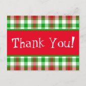 Carte postale de Noël Merci (Devant)