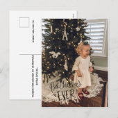 Carte postale de Noël Merci (Devant / Derrière)