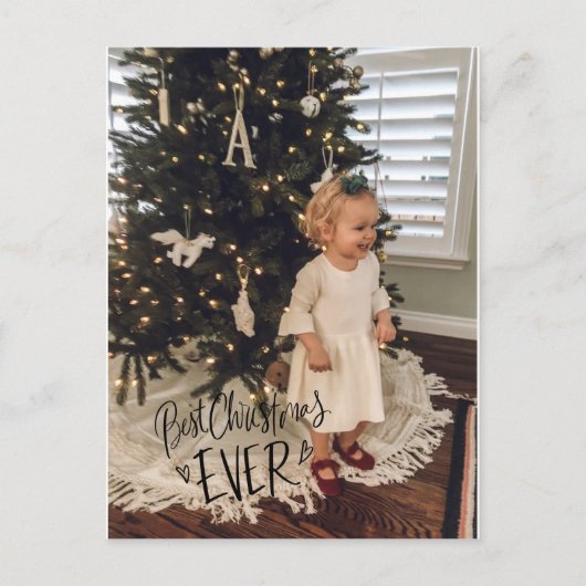 Carte postale de Noël Merci (Devant)