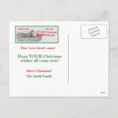 CARTE POSTALE DE NOËL MIEUX QUE JE VEUX POUR NOËL (Dos)