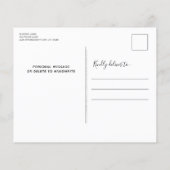 Carte postale de Noël Mince Ligne Bleue Budget Pol (Dos)