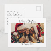 Carte postale de Noël minimaliste (Devant / Derrière)