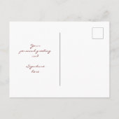 Carte postale de Noël Mistletoe Happy Holidays Pho (Dos)