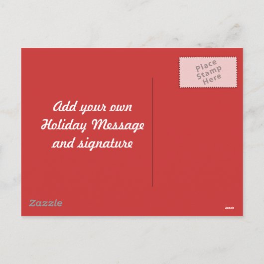 Carte postale de Noël (MODÈLE) (Dos)