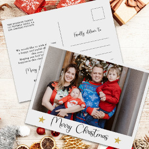 Carte postale de Noël moderne