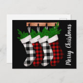 Carte postale de Noël moderne (Devant / Derrière)