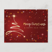 Carte postale de Noël moderne et lumineuse (Devant)