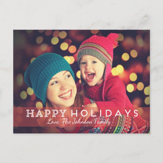 Carte postale de Noël moderne simple (Devant)