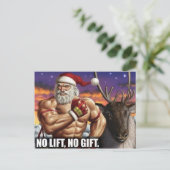 Carte postale de Noël - Motivation de gym (Debout devant)