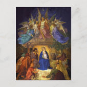 Carte postale de Noël Nativité Religieux Catholiqu (Devant)