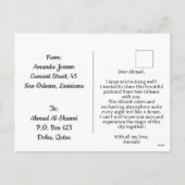 Carte postale de Noël New Orleans Street (Dos)