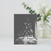 Carte postale de Noël noir et blanc (Debout devant)