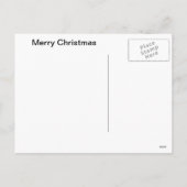 Carte postale de Noël noir et blanc (Dos)