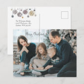 Carte postale de Noël - Ornements (Devant / Derrière)