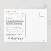 Carte postale de Noël Ovale classique moderne (Dos)