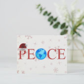 Carte postale de Noël Peace Earth (Debout devant)