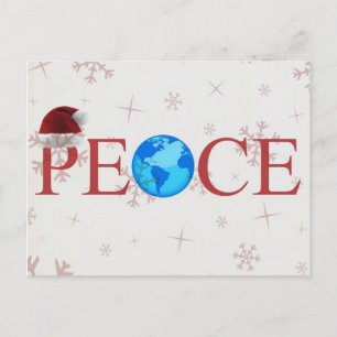Carte postale de Noël Peace Earth
