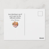 Carte postale de Noël Père Noël amusante (Dos)