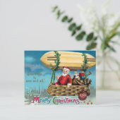 Carte postale de Noël Père Noël de Victoria (Debout devant)