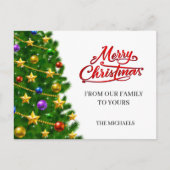 Carte postale de Noël personnalisée (Devant)