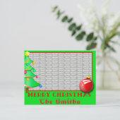 Carte postale de Noël personnalisée (Debout devant)