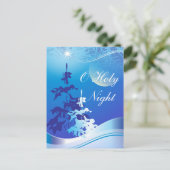 Carte postale de Noël personnalisée pour la Saint- (Debout devant)