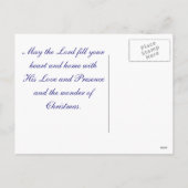 Carte postale de Noël personnalisée pour la Saint- (Dos)