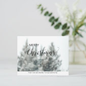 Carte postale de Noël personnalisée sans photo sim (Debout devant)