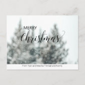 Carte postale de Noël personnalisée sans photo sim (Devant)