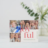 Carte postale de Noël personnalisée Xmas (Debout devant)