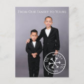 Carte postale de Noël photo minimaliste (Devant)