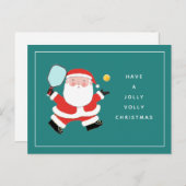 Carte postale de Noël Pickball (Devant / Derrière)