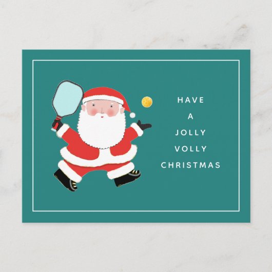 Carte postale de Noël Pickball (Devant)