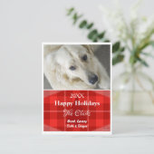 Carte postale de Noël Plaqué rouge - HAMbWG (Debout devant)