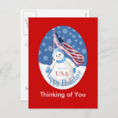 Carte postale de Noël pour des troupes (Devant / Derrière)